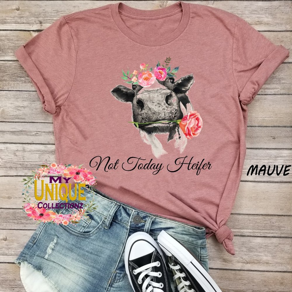 Not Today Heifer Shirt, Cute Graphic Shirt,Country